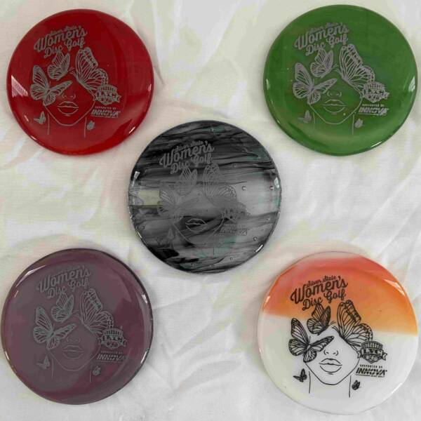 Mini Glass (Pyrohyzer) Silver State Women (Butterflies) #432